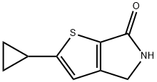 2-CYCLOPROPYL-4,5-DIHYDRO-6H-THIENO[2,3-C]PYRROL-6-ONE Struktur