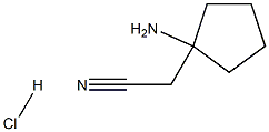 2-(1-Aminocyclopentyl)acetonitrile hydrochloride Struktur