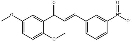 (2E)-1-(2,5-dimethoxyphenyl)-3-(3-nitrophenyl)prop-2-en-1-one Struktur