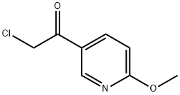 2-chloro-1-(6-methoxypyridin-3-yl)ethanone Struktur