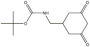 tert-Butyl n-[(3,5-dioxocyclohexyl)methyl]carbamate Struktur