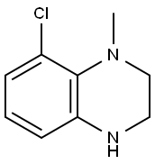 8-CHLORO-1-METHYL-1,2,3,4-TETRAHYDROQUINOXALINE Struktur