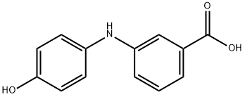 3-((4-HYDROXYPHENYL)AMINO)BENZOIC ACID Struktur