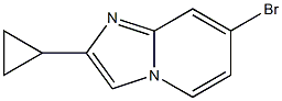 7-bromo-2-cyclopropylimidazo[1,2-a]pyridine Struktur