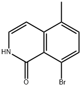 8-bromo-5-methyl-1,2-dihydroisoquinolin-1-one Struktur