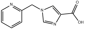 1-(Pyridin-2-ylmethyl)-1H-imidazole-4-carboxylic acid Struktur