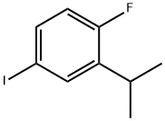 1-Fluoro-4-iodo-2-isopropyl-benzene Struktur