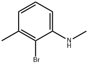 (2-Bromo-3-methyl-phenyl)-methyl-amine Struktur