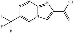 6-(trifluoromethyl)imidazo[1,2-a]pyrazine-2-carboxylic acid Struktur