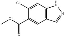 6-Chloro-1H-indazole-5-carboxylic acid methyl ester Struktur