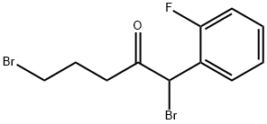 1,5-Dibromo-1-(2-fluorophenyl)-2-pentanone Struktur