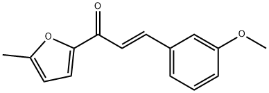 (2E)-3-(3-methoxyphenyl)-1-(5-methylfuran-2-yl)prop-2-en-1-one Struktur