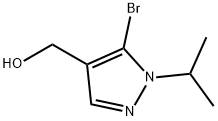 (5-BROMO-1-ISOPROPYL-1H-PYRAZOL-4-YL)METHANOL Struktur