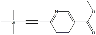 methyl 6-((trimethylsilyl)ethynyl)nicotinate Struktur