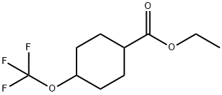 ethyl 4-(trifluoromethoxy)cyclohexane-1-carboxylate Struktur