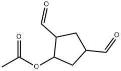 2,4-diformylcyclopentylacetate Struktur