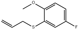 ALLYL(5-FLUORO-2-METHOXYPHENYL)SULFANE Struktur