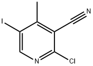 2-Chloro-5-iodo-4-methyl-nicotinonitrile Struktur