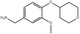 [3-Methoxy-4-(oxan-4-yloxy)phenyl]methanamine Struktur