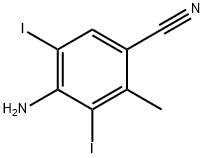 4-AMINO-3,5-DIIODO-2-METHYLBENZONITRILE Struktur