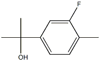 2-(3-fluoro-4-methylphenyl)propan-2-ol Struktur