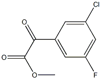 METHYL 2-(3-CHLORO-5-FLUOROPHENYL)-2-OXOACETATE Struktur