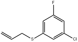 ALLYL(3-CHLORO-5-FLUOROPHENYL)SULFANE Struktur