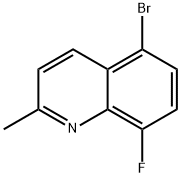 5-溴-8-氟-2-甲基喹啉, 1379345-83-1, 結構式