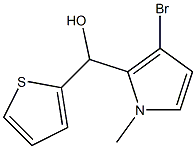 (3-BROMO-1-METHYL-1H-PYRROL-2-YL)(THIOPHEN-2-YL)METHANOL Struktur