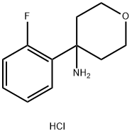 4-(2-Fluorophenyl)oxan-4-amine hydrochloride Struktur