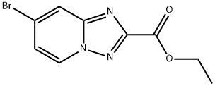 ETHYL 7-BROMO-[1,2,4]TRIAZOLO[1,5-A]PYRIDINE-2-CARBOXYLATE Struktur