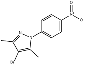 4-Bromo-3,5-dimethyl-1-(4-nitro-phenyl)-1H-pyrazole Struktur