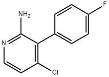 4-Chloro-3-(4-fluoro-phenyl)-pyridin-2-ylamine Struktur