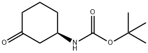 (R)-3-Boc-aminocyclohexanone Struktur