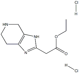 ETHYL 2-(4,5,6,7-TETRAHYDRO-3H-IMIDAZO[4,5-C]PYRIDIN-2-YL)ACETATE 2HCL Struktur