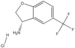 (S)-5-(TRIFLUOROMETHYL)-2,3-DIHYDROBENZOFURAN-3-AMINE HCL Struktur