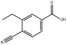 4-CYANO-3-ETHYLBENZOIC ACID Struktur