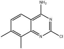 2-chloro-7,8-dimethylquinazolin-4-amine Struktur