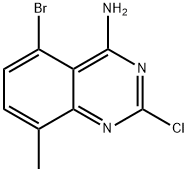 5-bromo-2-chloro-8-methylquinazolin-4-amine Struktur