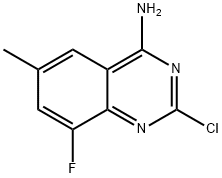 2-chloro-8-fluoro-6-methylquinazolin-4-amine Struktur