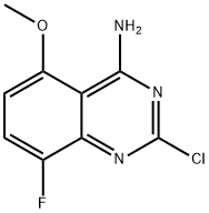 2-chloro-8-fluoro-5-methoxyquinazolin-4-amine Struktur