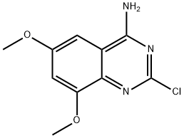 2-chloro-6,8-dimethoxyquinazolin-4-amine Struktur