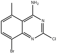 8-bromo-2-chloro-5-methylquinazolin-4-amine Struktur