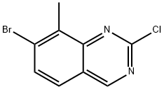 7-bromo-2-chloro-8-methylquinazoline Struktur