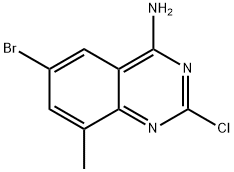 6-bromo-2-chloro-8-methylquinazolin-4-amine Struktur