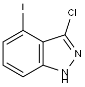 3-Chloro-4-iodo-1H-indazole Struktur