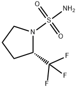 (S)-2-TRIFLUOROMETHYLPYRROLIDINE-1-SULFONAMIDE Struktur