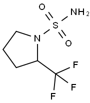 2-TRIFLUOROMETHYLPYRROLIDINE-1-SULFONAMIDE Struktur