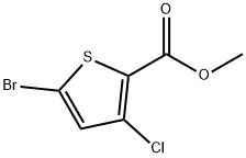 METHYL 5-BROMO-3-CHLORO-2-THIOPHENE CARBOXYLATE Struktur