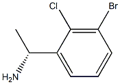 (1R)-1-(3-BROMO-2-CHLOROPHENYL)ETHYLAMINE Struktur